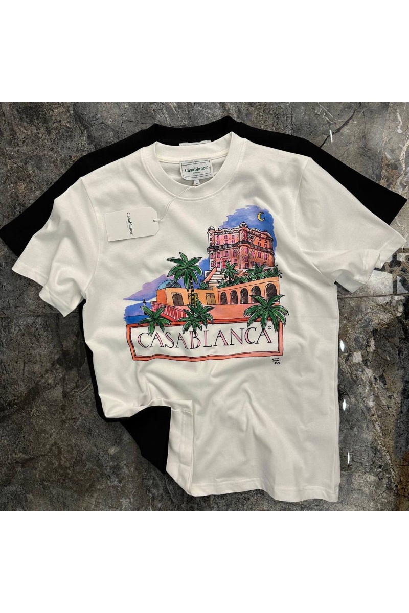 Casablanca Мужская белая футболка Amour Maroc 