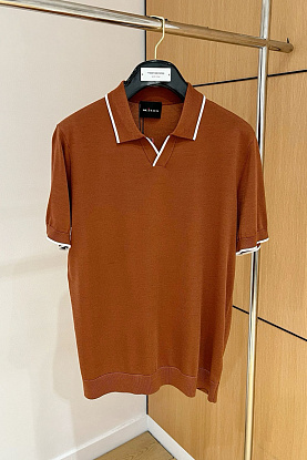 Мужское поло Premium - Brown