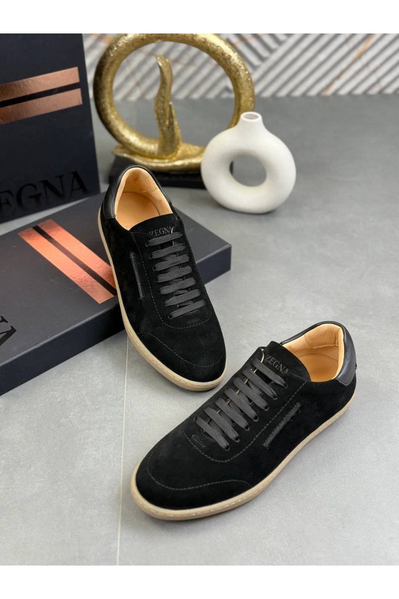 Zegna Мужские замшевые кроссовки "232"