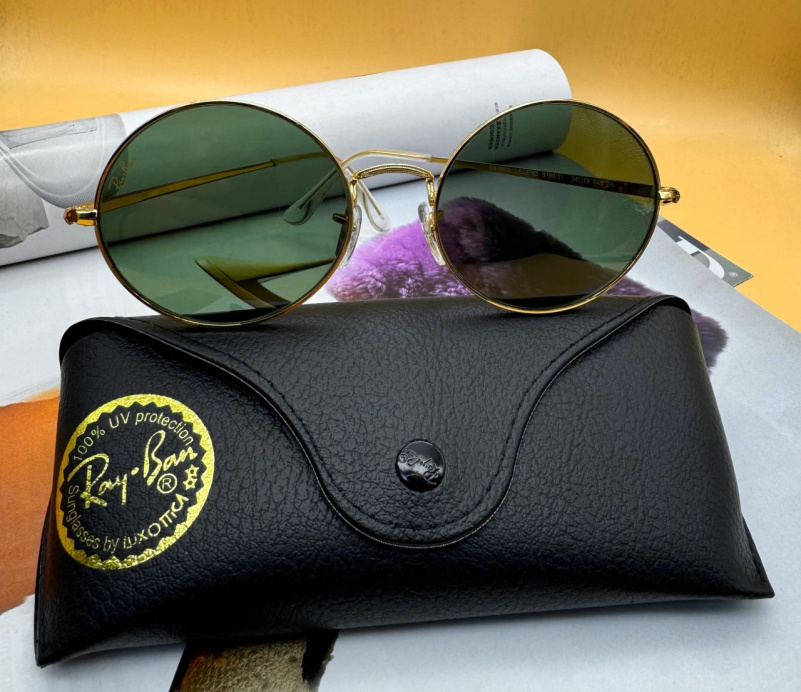 Ray Ban Солнцезащитные очки Oval Metal - Green