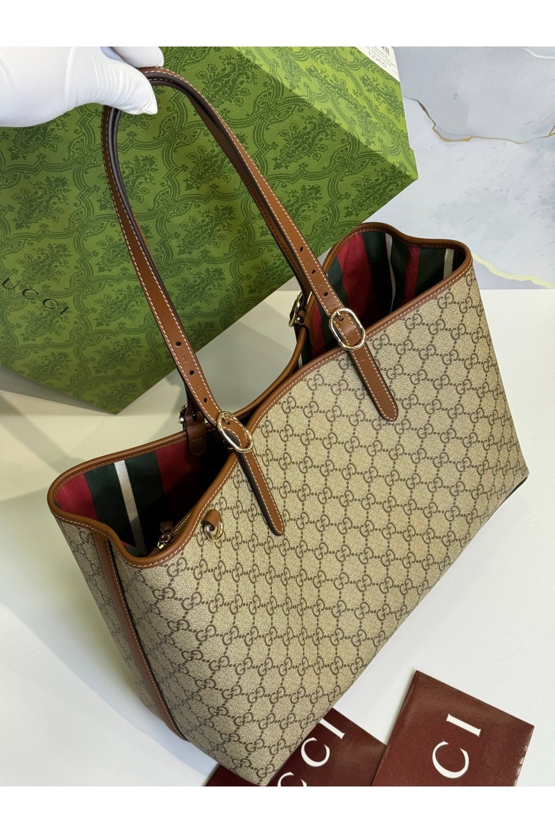 Gucci Кожаная сумка GG Emblem premium 38x25x15 см