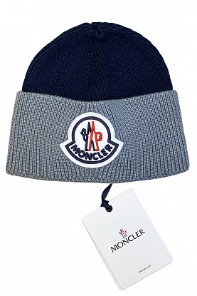 Брендовая шапка с логотипом - Navy / Grey