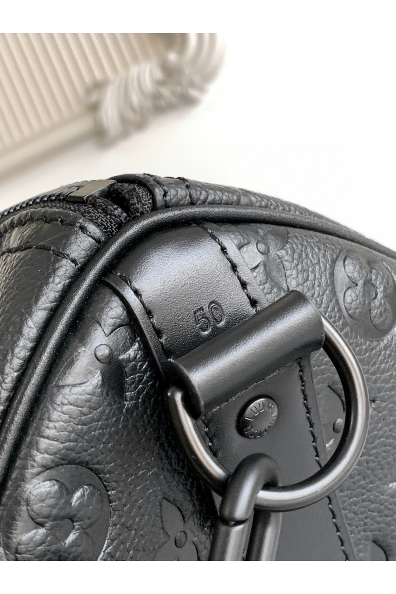 Lоuis Vuittоn Дорожная кожаная сумка Keepal Bondouliere 50 Premium 50x29x23 см