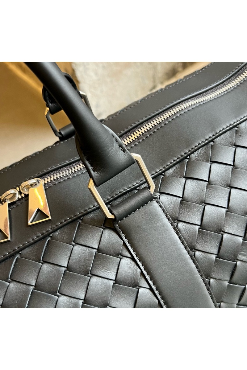 Bottega Veneta Дорожная кожаная сумка premium 50x27x24 см