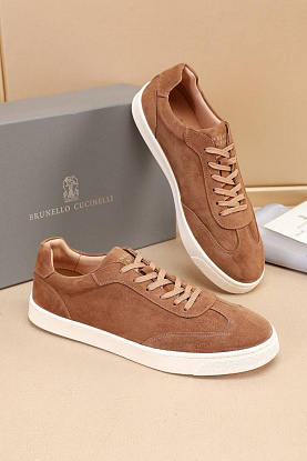 Замшевые кроссовки low-top - Beige