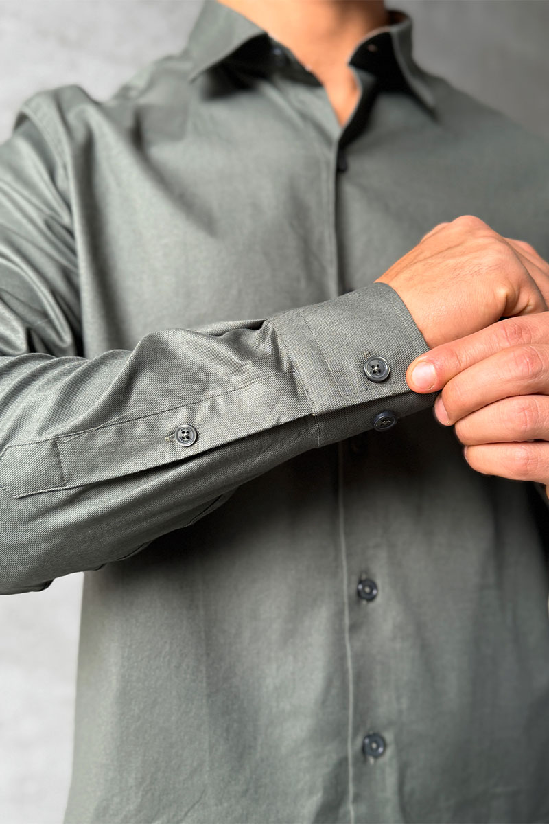 Burberry Мужская рубашка logo-embroidered - Green 