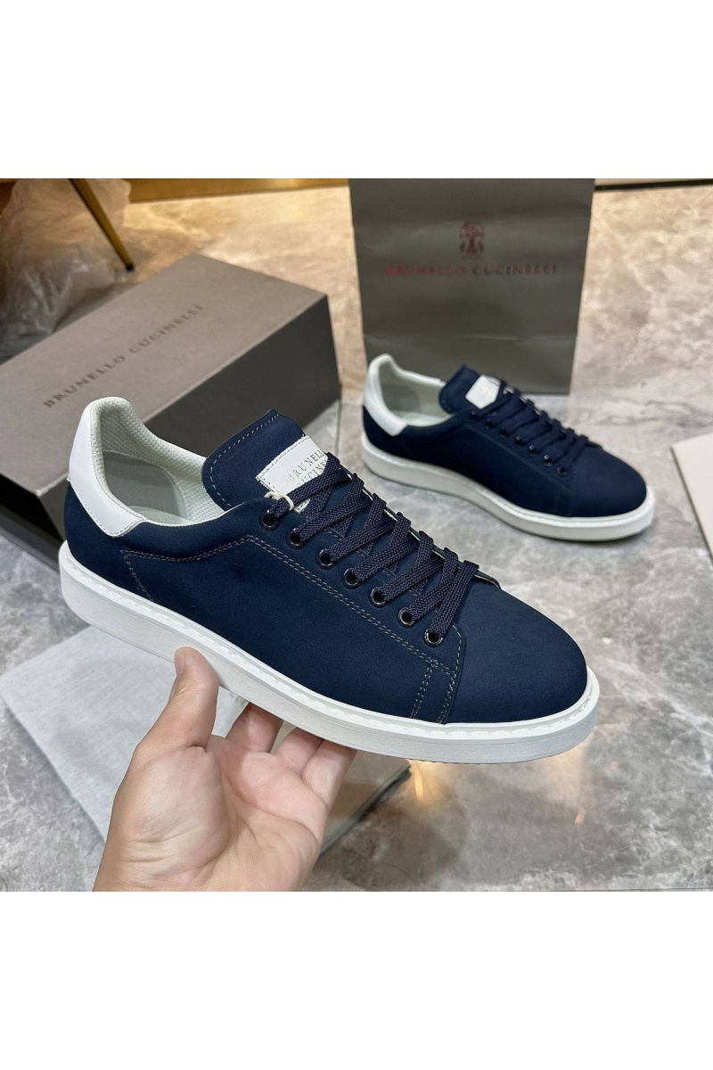 Designer Мужские кроссовки nubuck calfskin - Navy