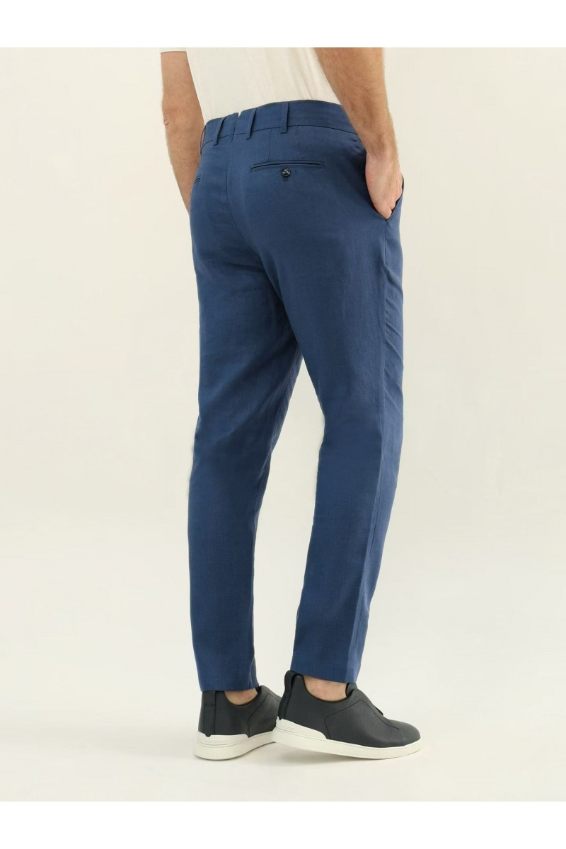 Loro Piana Мужские синие брюки premium