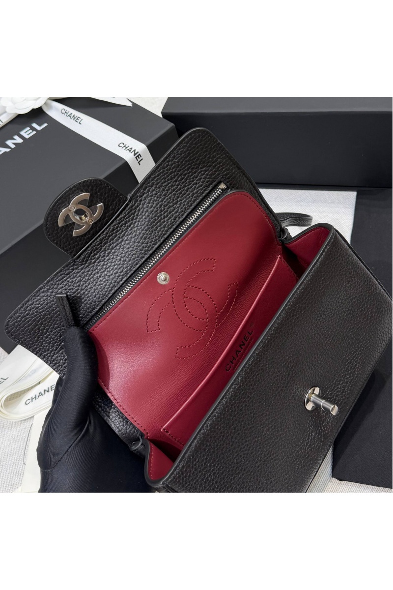 Chаnеl Кожаная сумка Flap premium 20x13x6 см