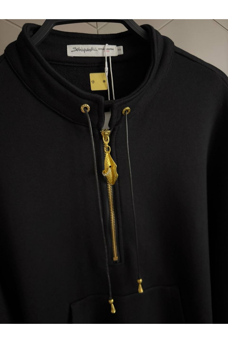 Schiaparelli Женский свитшот Premium zip neck - Black