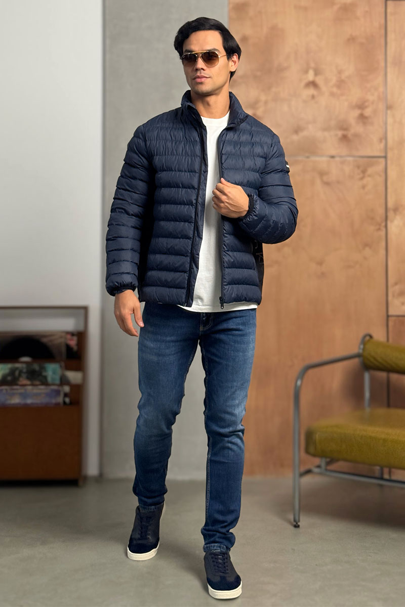 Calvin Klein Мужская куртка side-logo - Navy