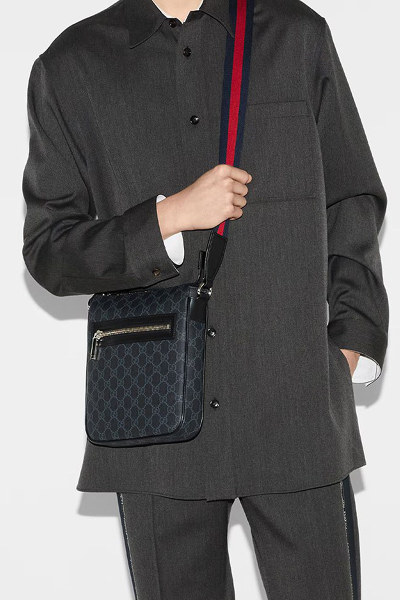 Gucci Кожаная сумка GG Premium 23.5x21x4.5 см