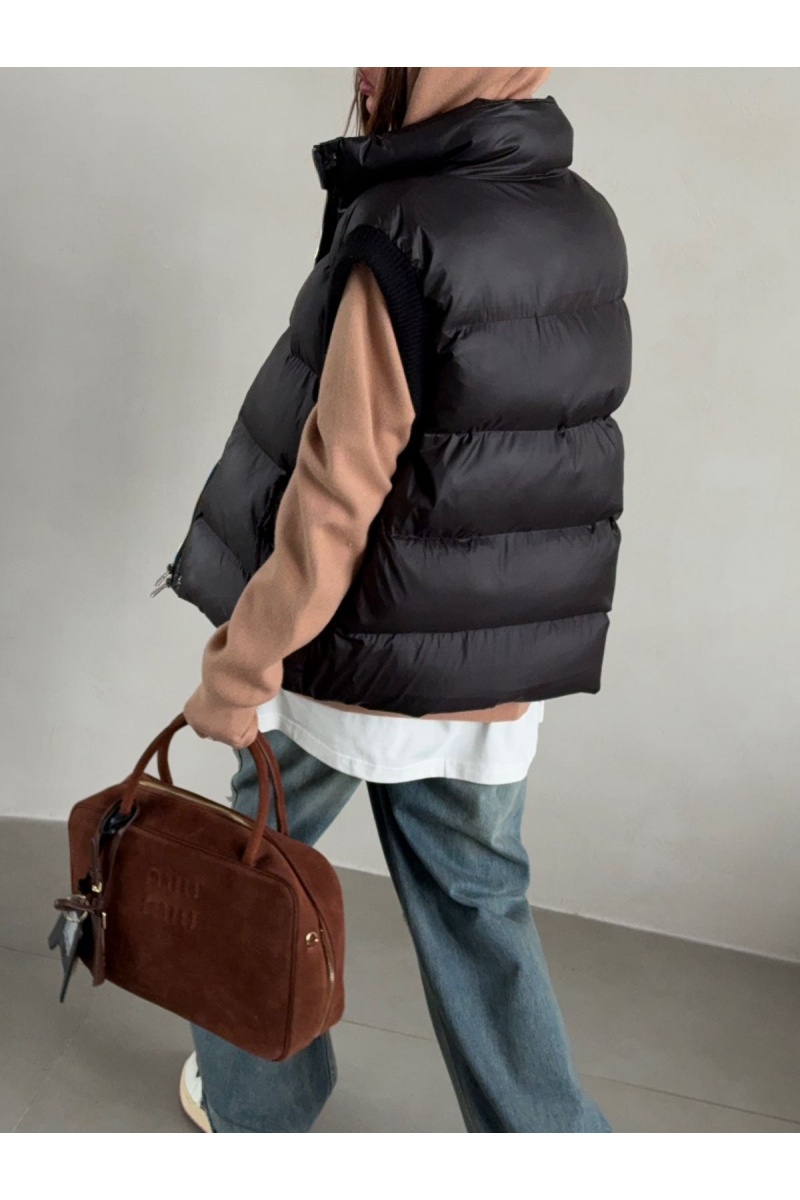 Designer Женский жилет Brunello Cucinelli чёрного цвета