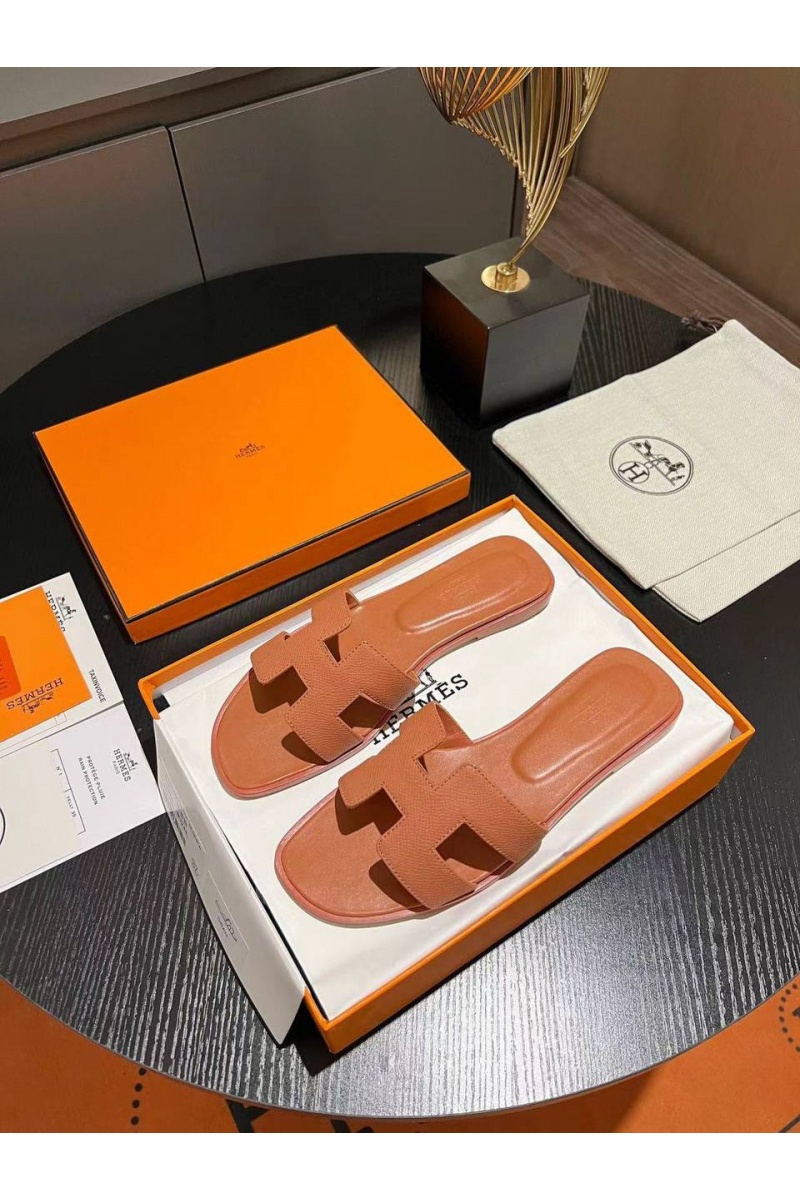 Hermes Женские шлепанцы Oran Premium - Orange