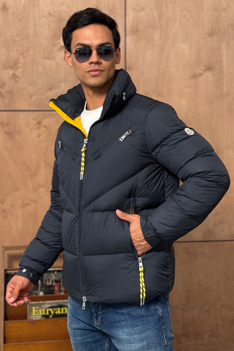 Moncler Мужской тёмно-синий пуховик Katmai