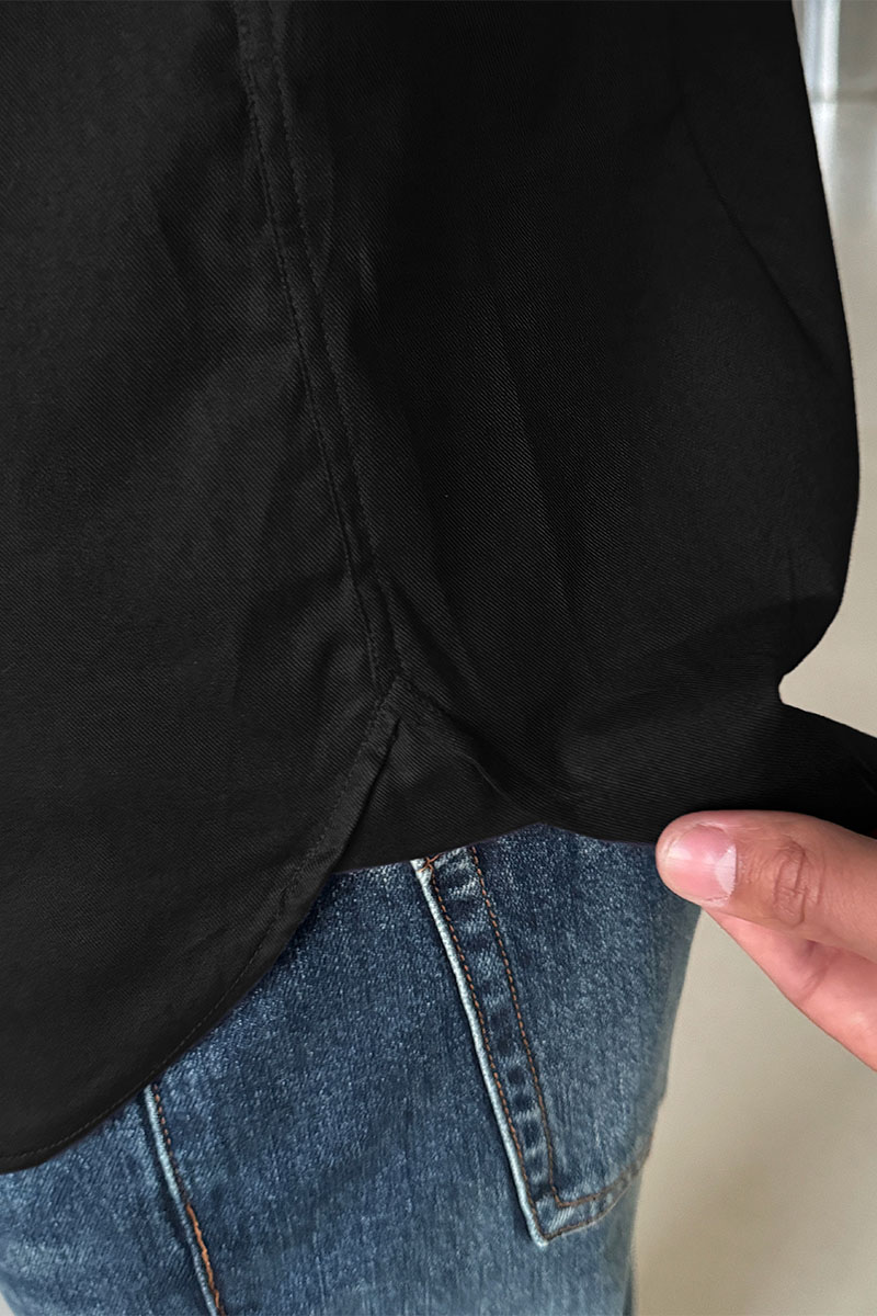 Burberry Мужская рубашка logo-embroidered - Black