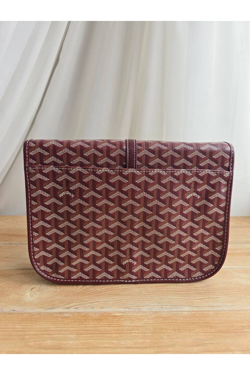 Designer Clothing Кожаная сумка Goyard Belvedere MM 27x21 см