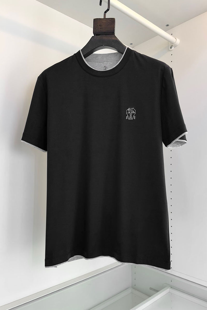 Designer Мужская чёрная футболка Premium