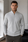Мужской джемпер quarter zip - Grey 