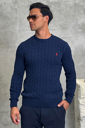 Мужской свитер cable-knit - Navy