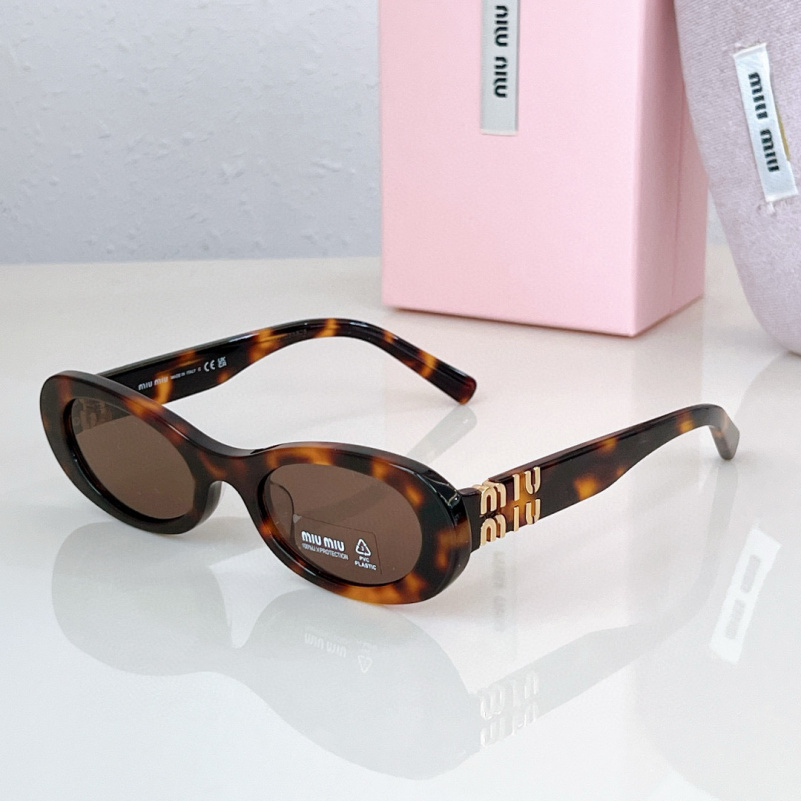 MIU MIU Женские солнцезащитные очки с леопардовой оправой