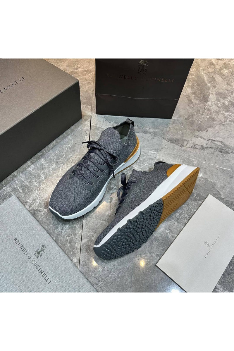 Designer Мужские кроссовки knitted - Grey
