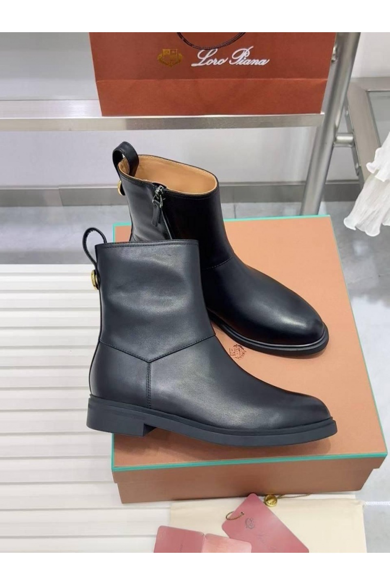 Loro Piana Женские кожаные сапоги premium