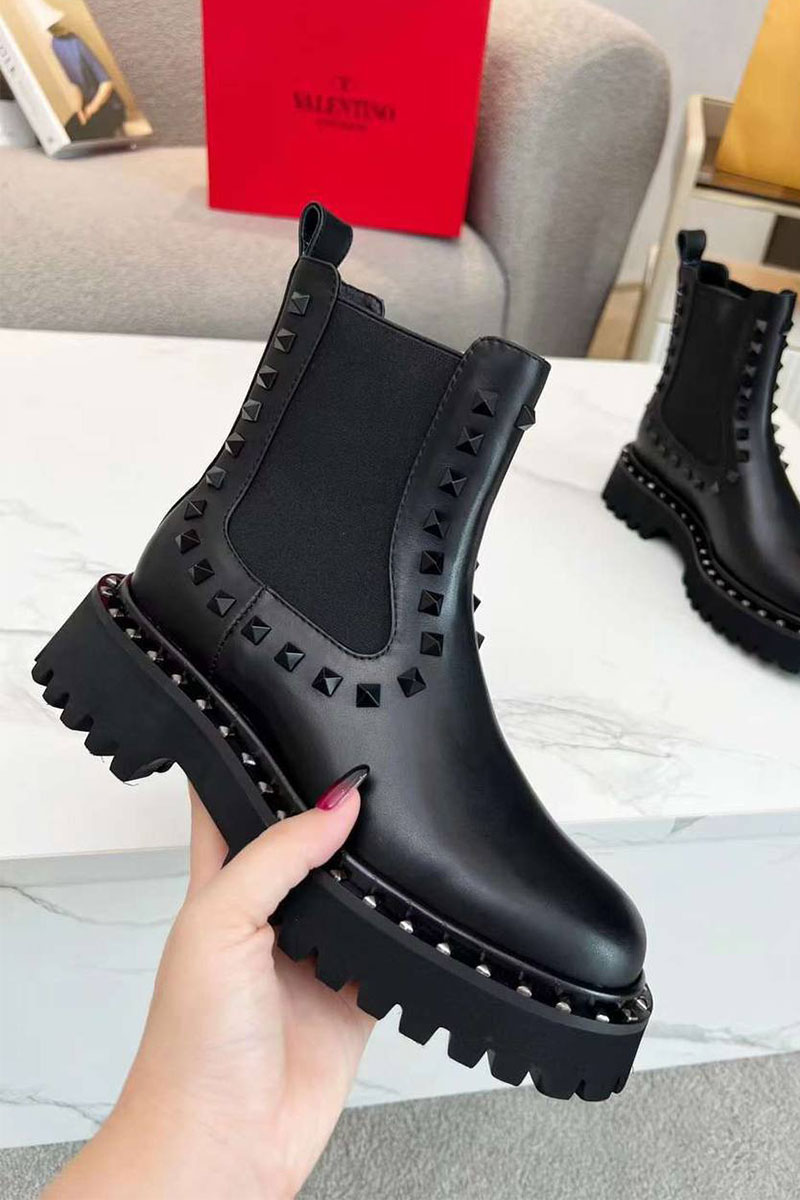 Valentino Женские кожаные ботинки 