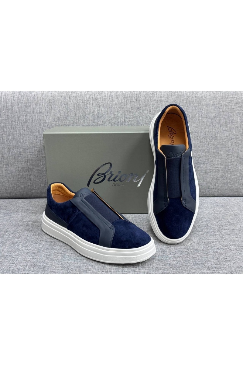 Brioni Мужские комбинированные слипоны 