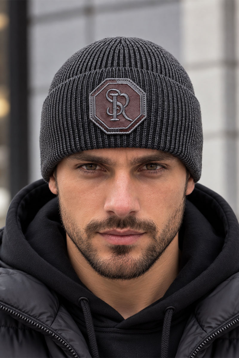 Stеfаnо Riссi Шапка logo-embroidered - Dark Grey