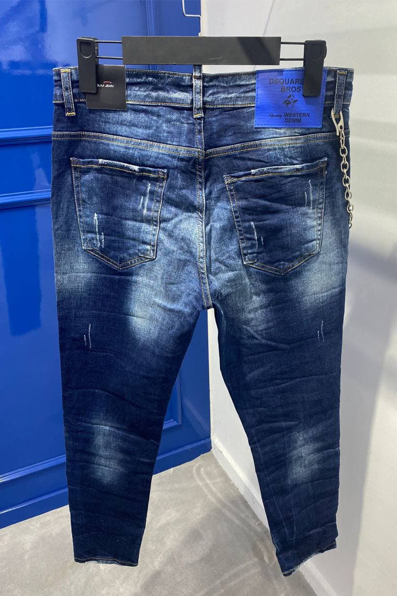 Dsquared2 Мужские синие джинсы Ibrahimovic "ICON"