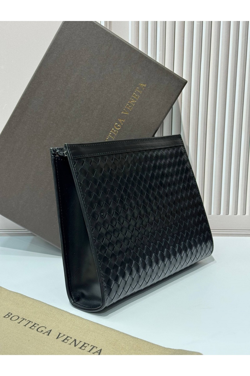 Bottega Veneta Кожаный клатч Intreccio premium 26x20x6.5 см