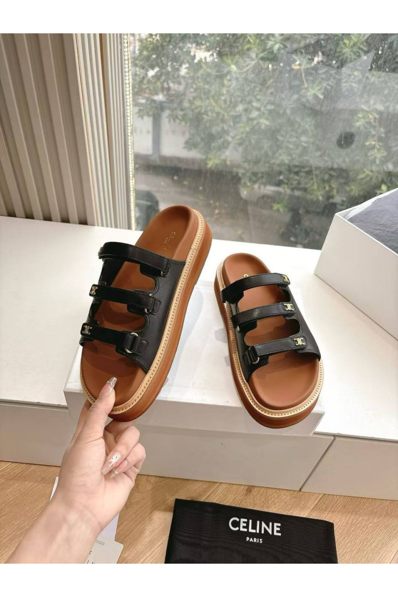 Celine Женские шлёпанцы Premium - Black