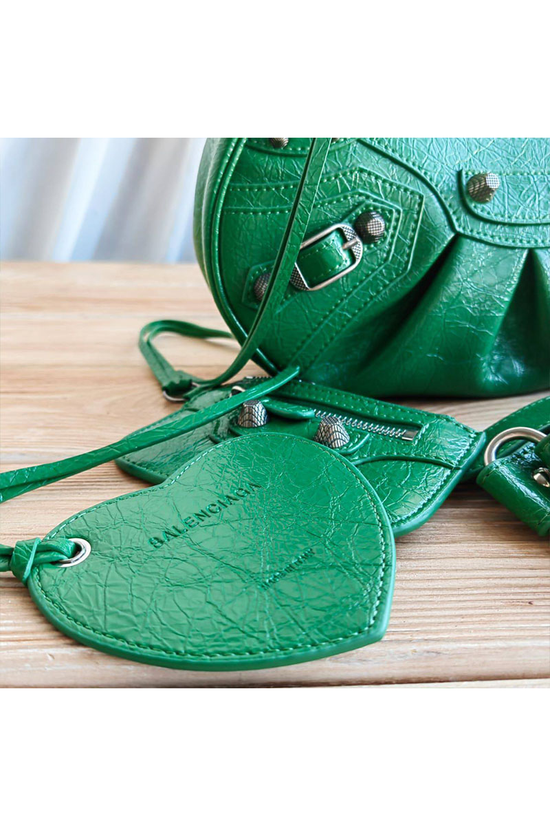 Balenciaga Кожаная сумка Le Cagole Xs - Green 24x15 см