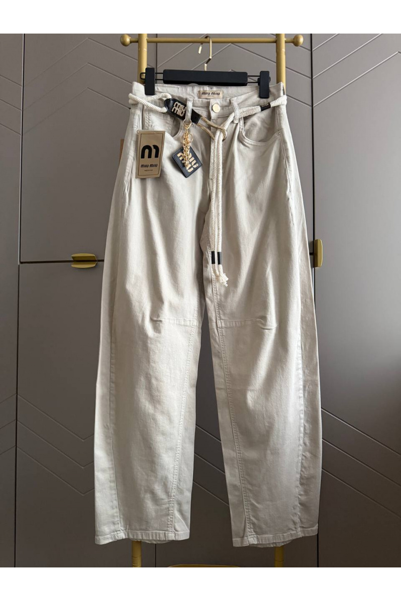 MIU MIU Женские прямые джинсы premium