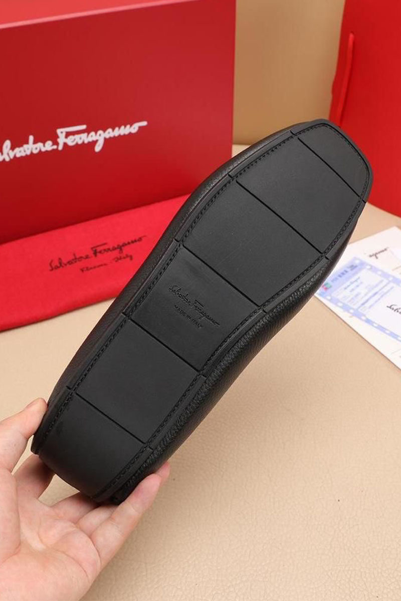 Salvatore Ferragamo Мужские кожаные мокасины 