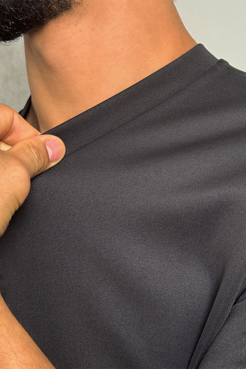 Dоlсе & Gаbbаnа Чёрная оверсайз футболка logo-plaque