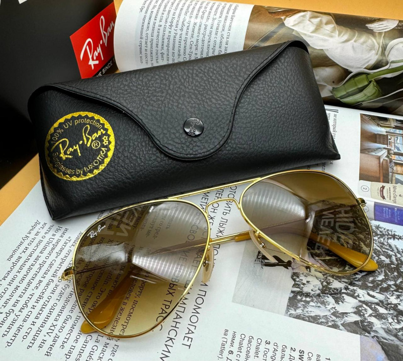 Ray Ban Солнцезащитные очки Aviator Large Metal