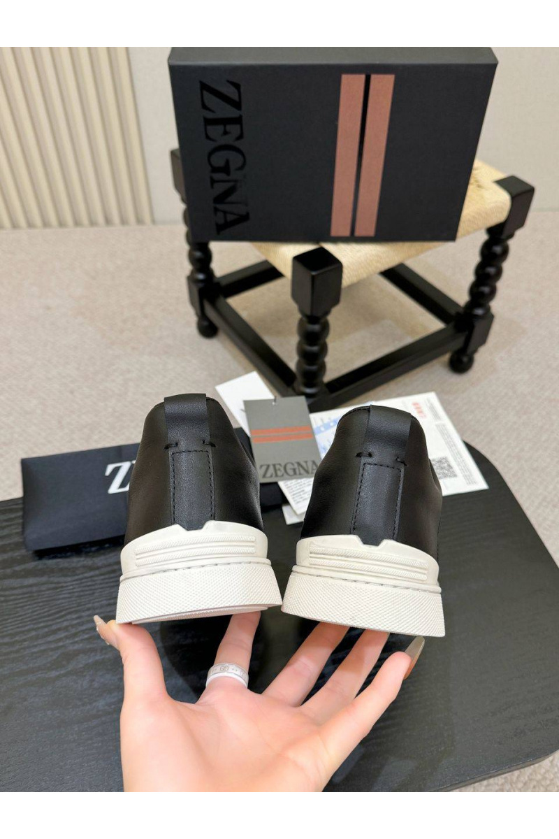 Zegna Мужские кроссовки Triple Stitch - Black