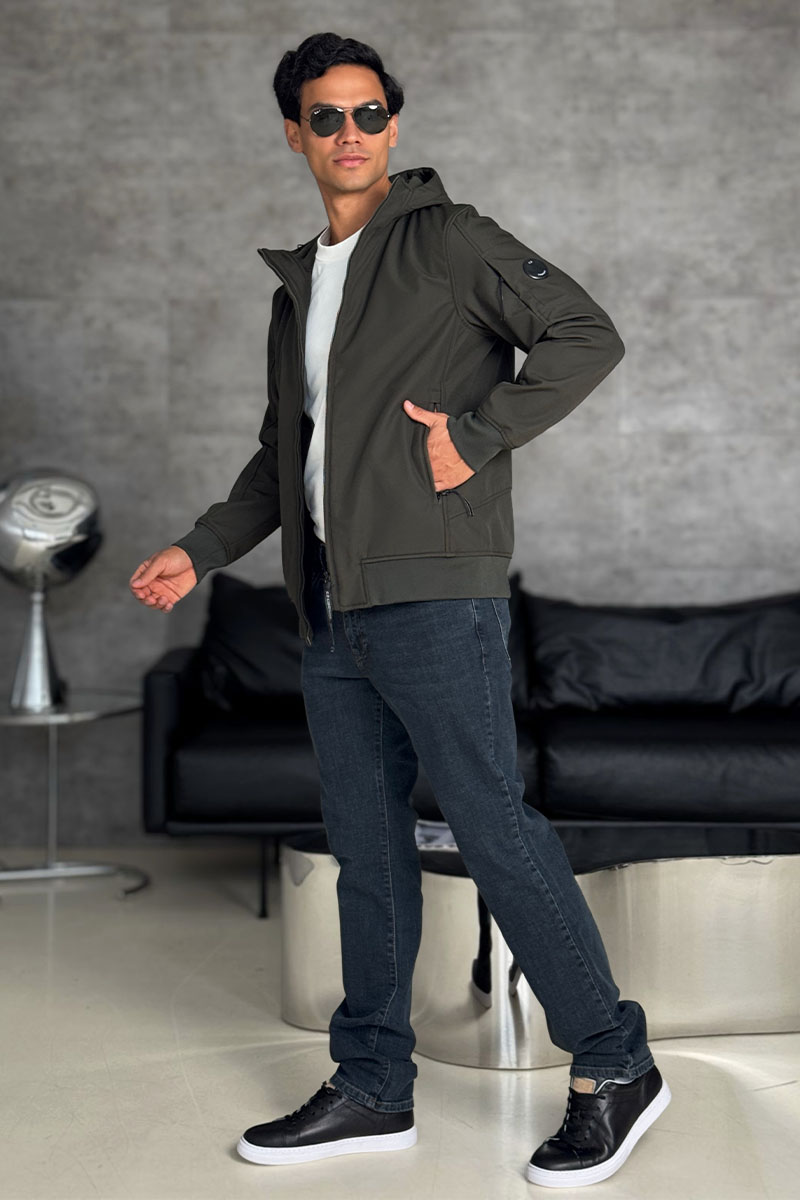 C.P. Company Зелёная ветровка Pro-Tek lens detail 