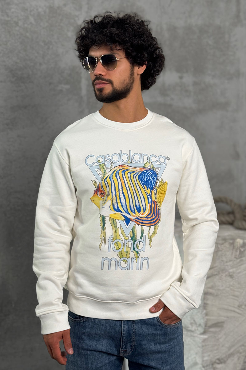 Casablanca Белая кофта Fond Marin