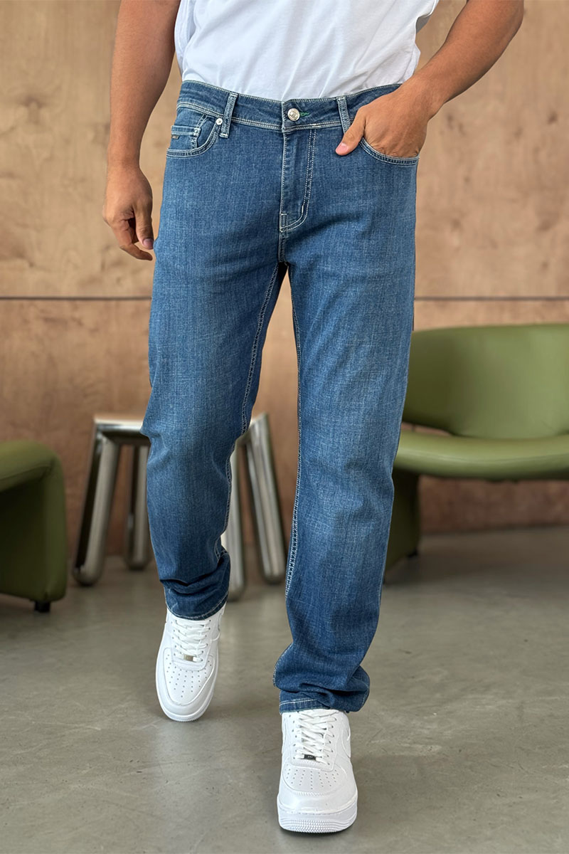 Hugо Воss Мужские синие джинсы relaxed fit