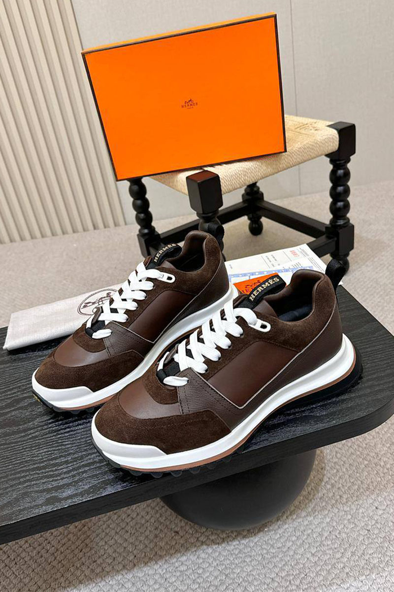 Hermes Мужские кроссовки Leader - Brown