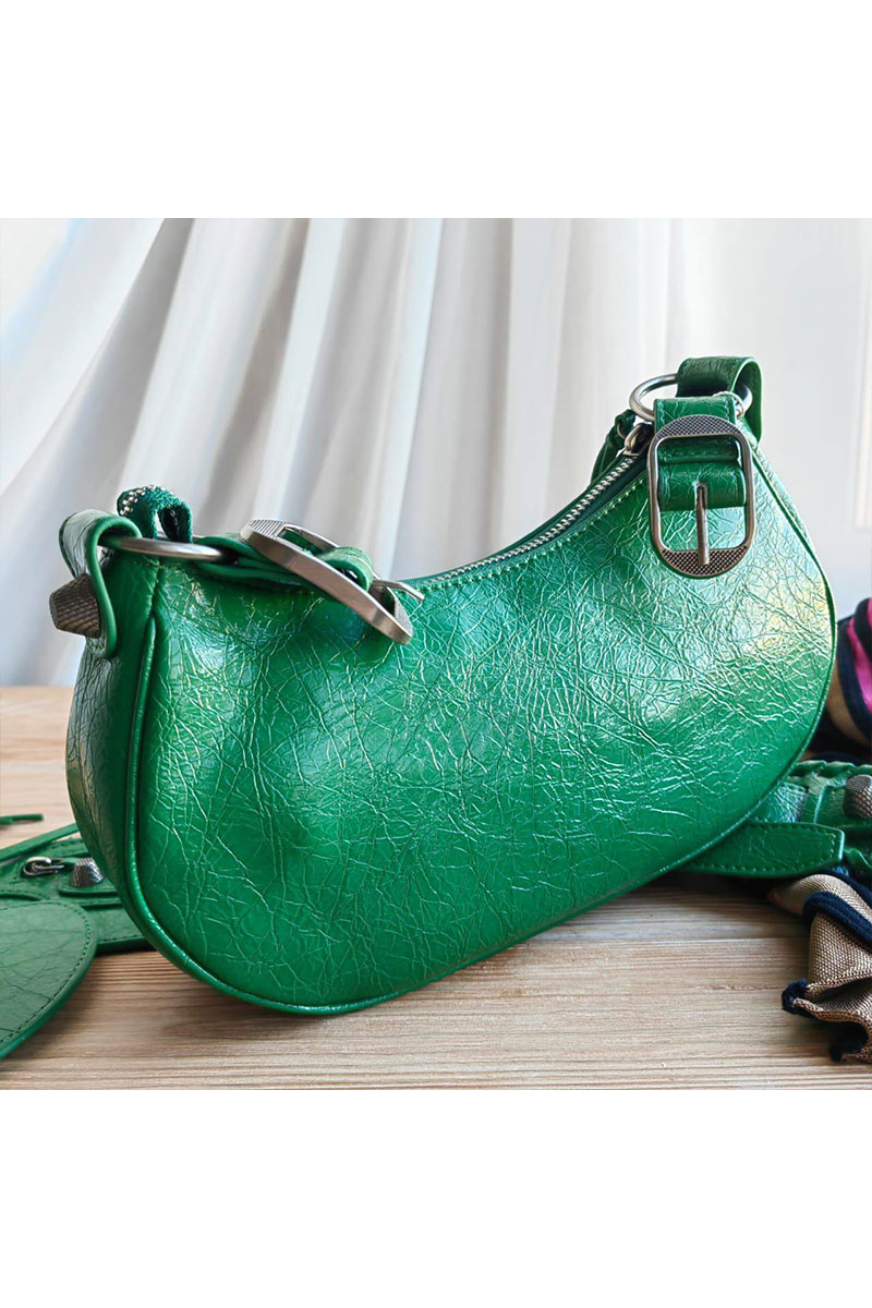 Balenciaga Кожаная сумка Le Cagole Xs - Green 24x15 см