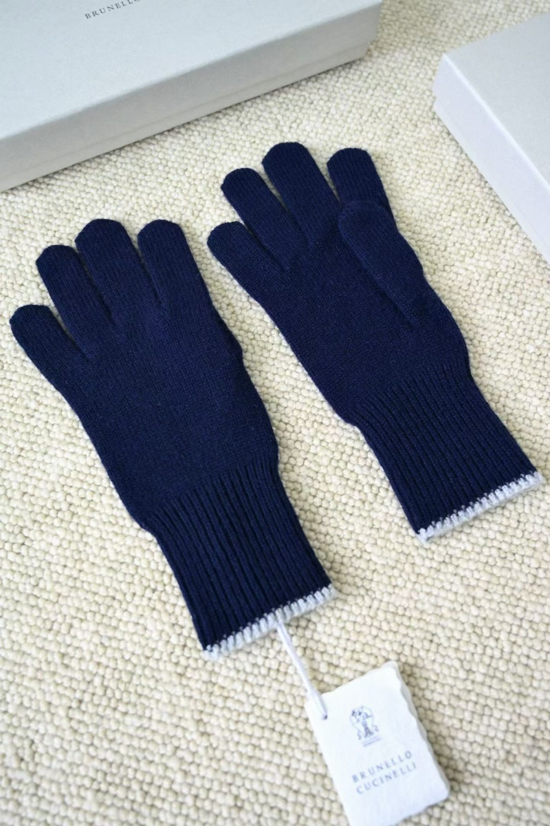 Designer Кашемировые перчатки premium - Purplish Blue