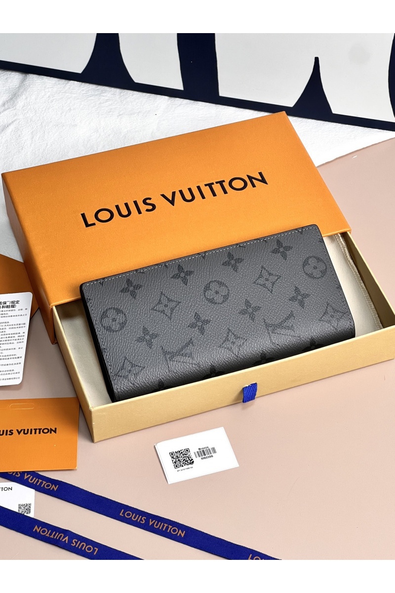 Lоuis Vuittоn Кожаный бумажник Brazza Premium 19x9.5x2.5 см