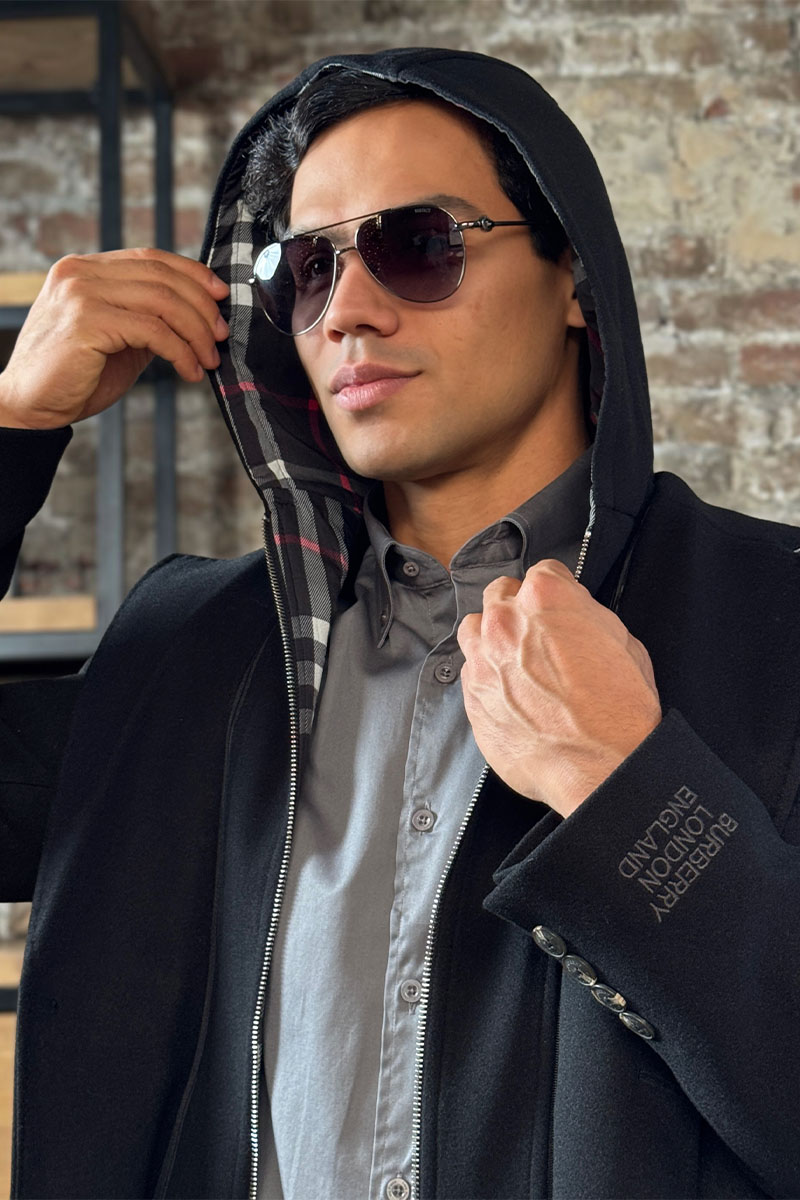 Burberry Мужское пальто London England - Black