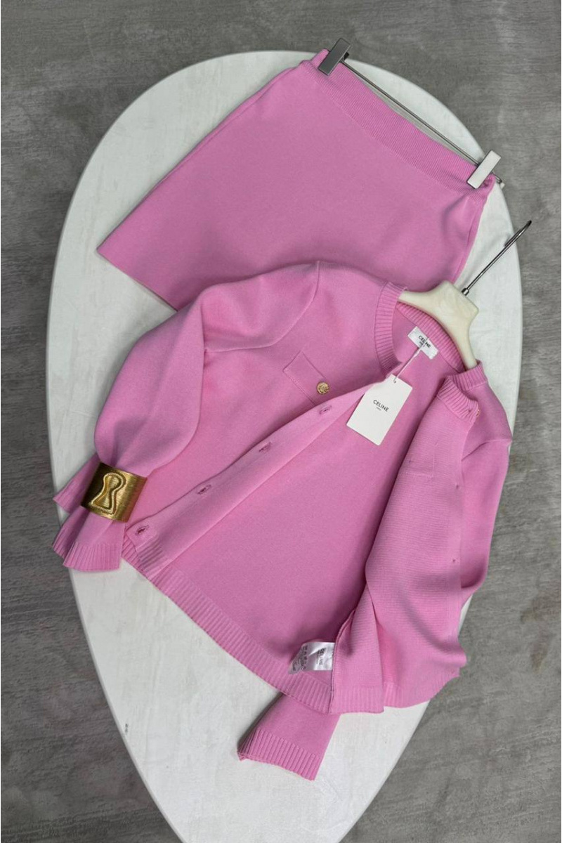 Celine Женский костюм двойка premium - Pink