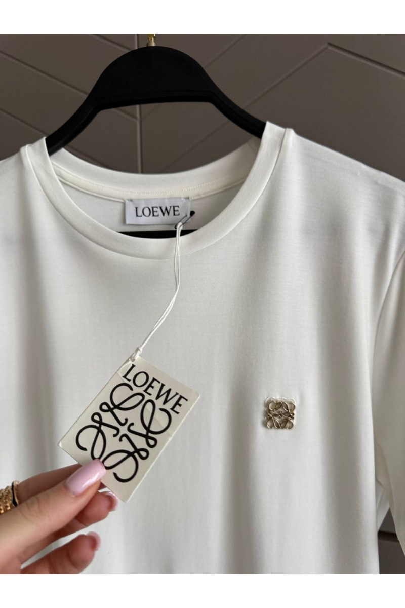 Loewe Белая женская футболка premium