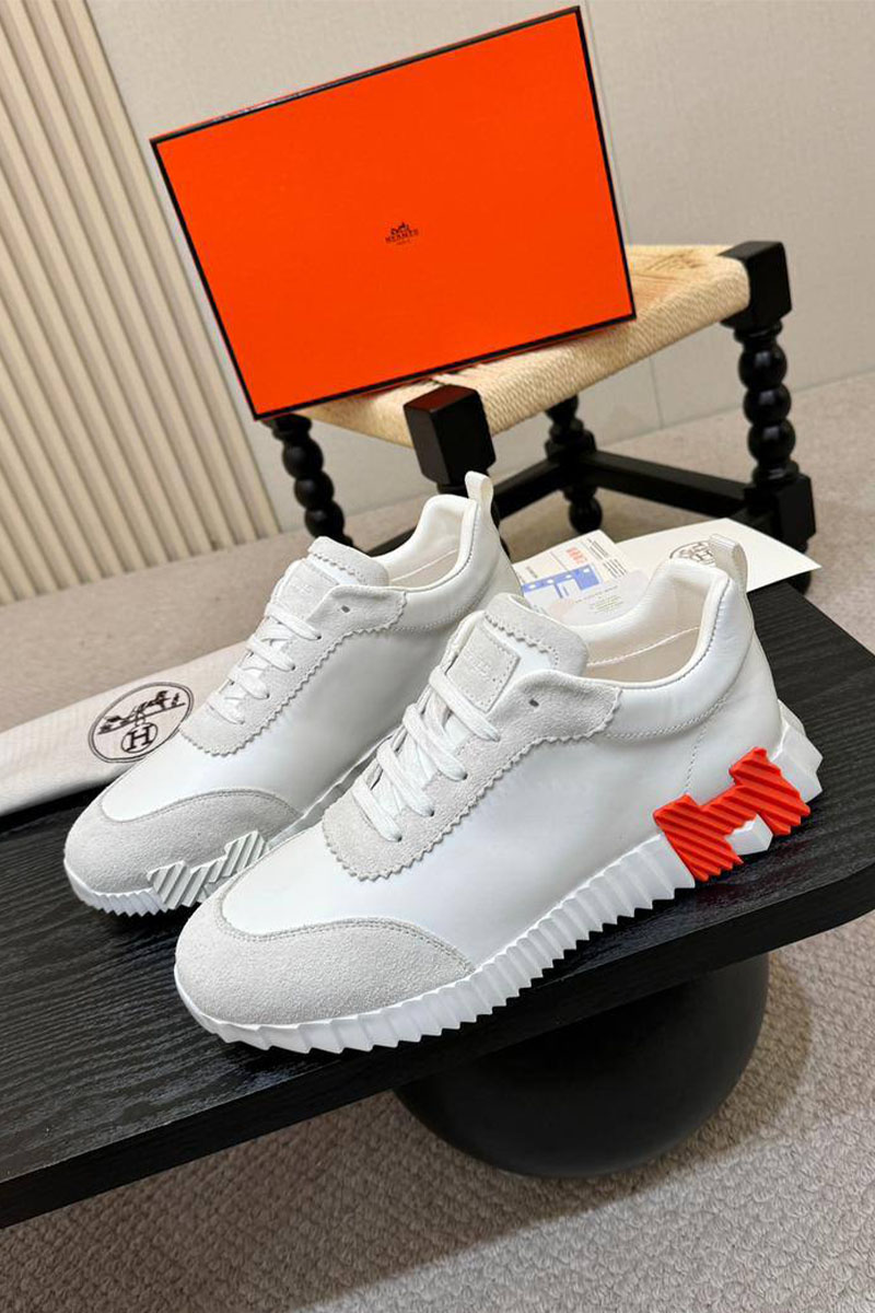 Hermes Мужские кроссовки Bouncing - White